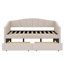 Upholstered Twin Size Daybed With Two Drawers-1947626971