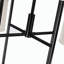 Lustre 8 lumières de style campagne moderne - noir bicolore avec abat-jour en lin sur mesure-1511412149