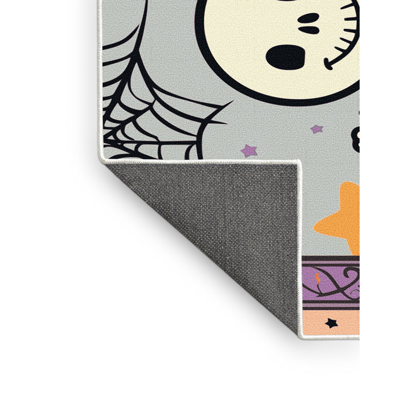 Tapis de vacances d'Halloween The Holiday Aisle®, Rectangulaire 2 pi x 3 pi