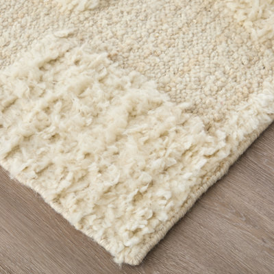 Jalaycia Hand-Woven Abstract Wool Rug