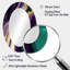 Miroir mural mauve, vert et doré-1425798733