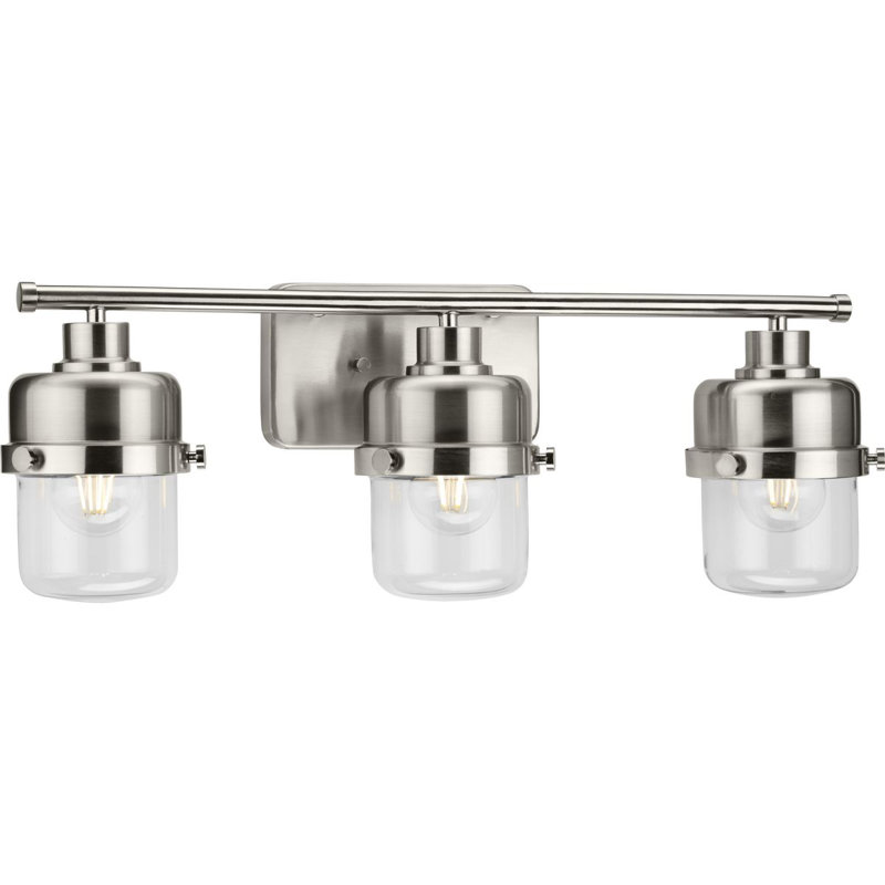 Éclairage pour meuble-lavabo à 3 lumières à intensité variable Vander, Nickel brossé