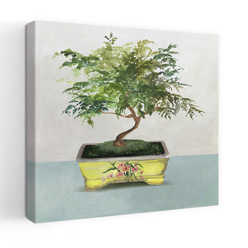 Bonsai IV, délicat, tranquille, bonsaï abstrait, art naturel, H 18 po x l 18 po