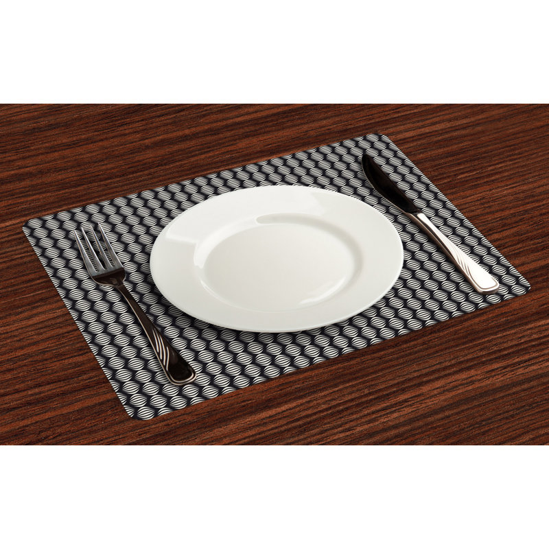 Polyester Abstract Rectangle Placemat
