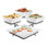 Melamine Platter and Square Bowl Display