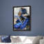 Reproduction d’art sur toile encadrée « Blue still » par Jolanda Van der Elst-27981844-27981845