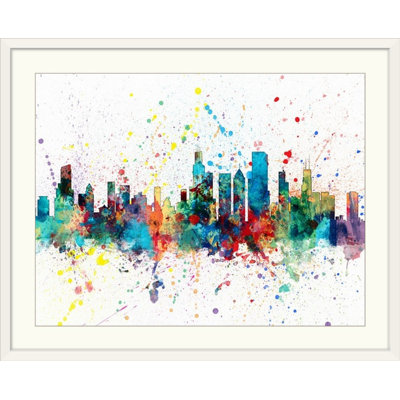 «Chicago Illinois Skyline» par Francy, impression