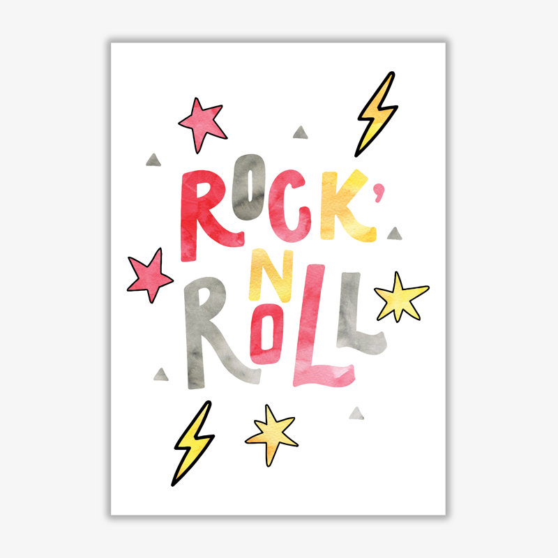 Rock 'N Roll - Painting, No Frame, 30 cm H x 21 cm W x 1 cm D
