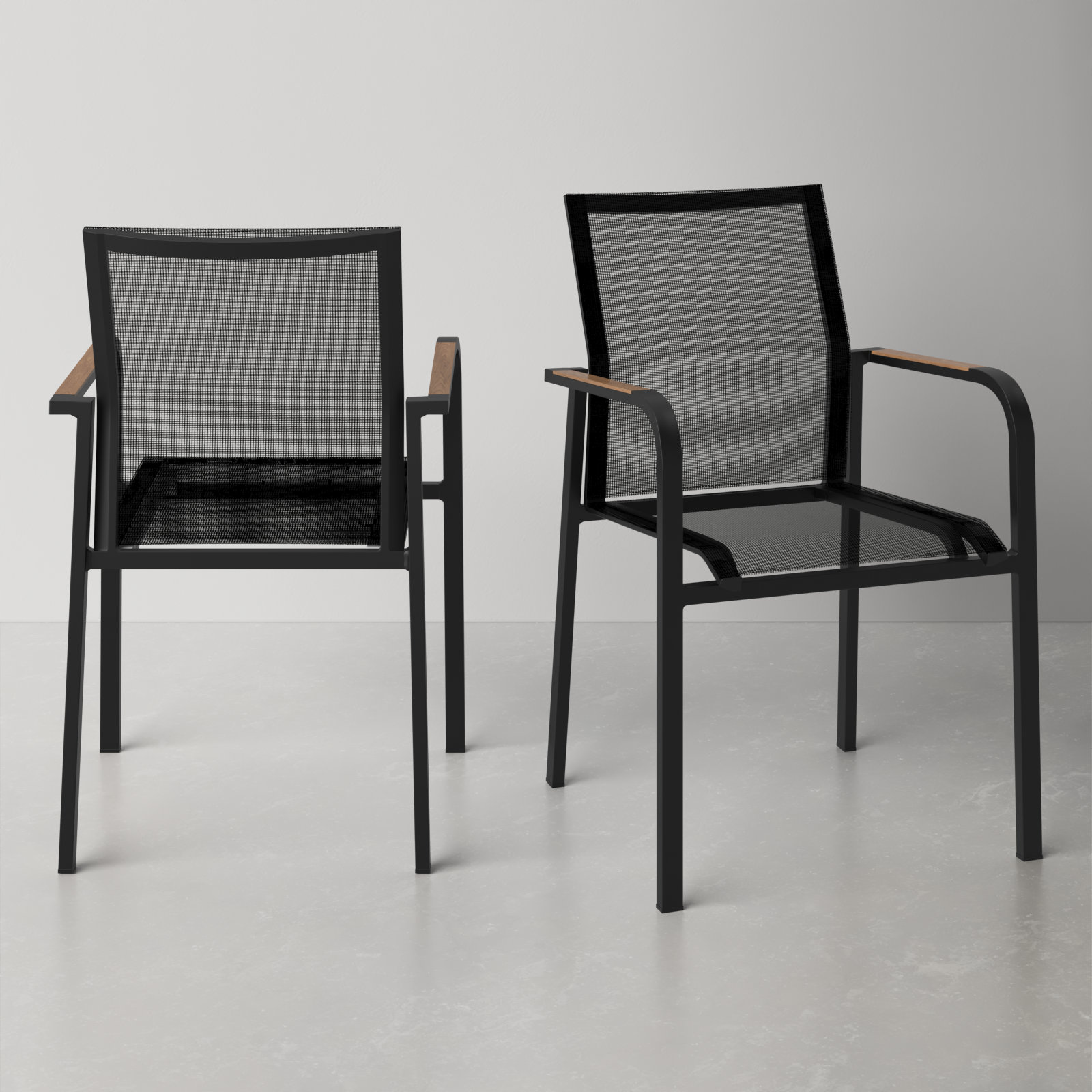 Arteta Premium All-Weather Wicker Outdoor Stacking Dining Armchair