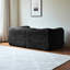 Doux velours 2 places compressé, base stable, assise confortable au bureau avec coussins décoratifs, rembourrage en mousse, convient aux espaces compacts