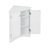 White Triangle Bathroom Storage Cabinet With Adjustable Shelves-852862192
