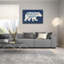  «Lakeside Days Xi Blue» par Laura Marshall, art mural en verre acrylique, 36 po x 24 po-1614053349