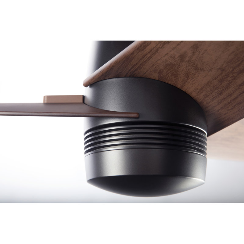 Velo Downrod Ceiling Fan, Handheld Remote Control, Mahogany, Dark Bronze