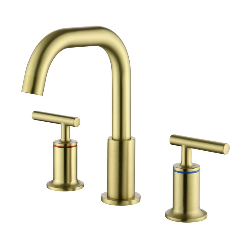 2-handle Bathroom Faucet, Brushed Gold