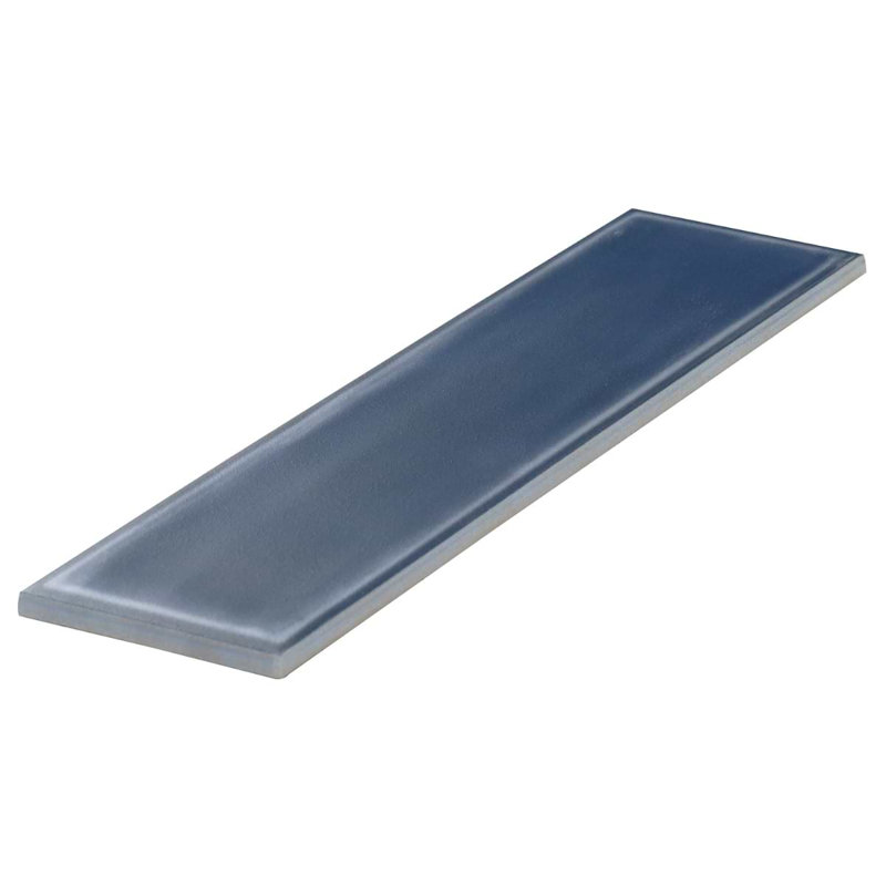 Stacy Garcia ArtBlock 4x16 Matte Porcelain Tile, Denim Blue