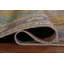 Tapis traditionnel rétro vert 10 x 13
