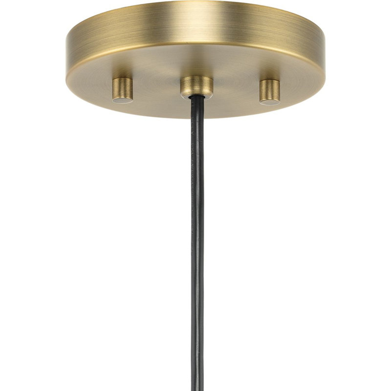 Walkerton 1 - Light Dome Pendant, Clear, Vintage Brass