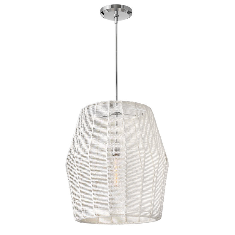 Luca 1 - Light Pendant, Polished Chrome, White