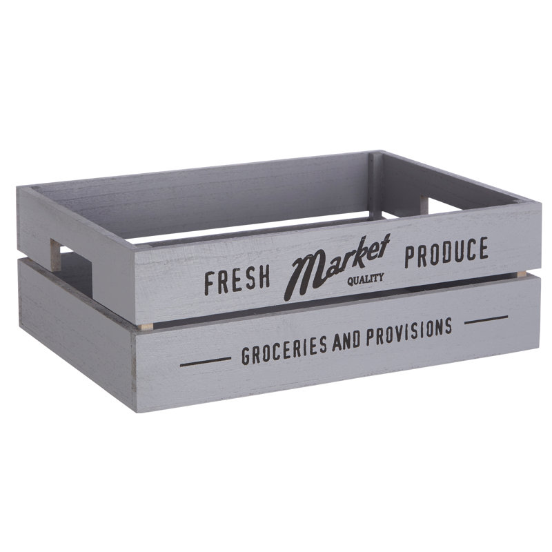 Brambly Cottage Decorative Bin, Grey