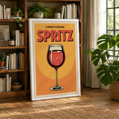Classic Spritz Poster Vintage - Wrapped Canvas