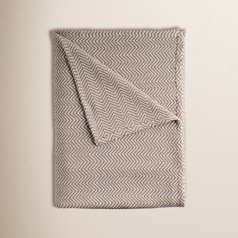 Couverture 100% coton Basilia, Grand, Gris