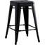 Ensemble de 2 tabourets de bar sans dossier, légers, industriels, contemporains, rustiques, rétro, costaux, en métal, sans dossier et 4 pieds (ensemble de 2)-752792594-752792596
