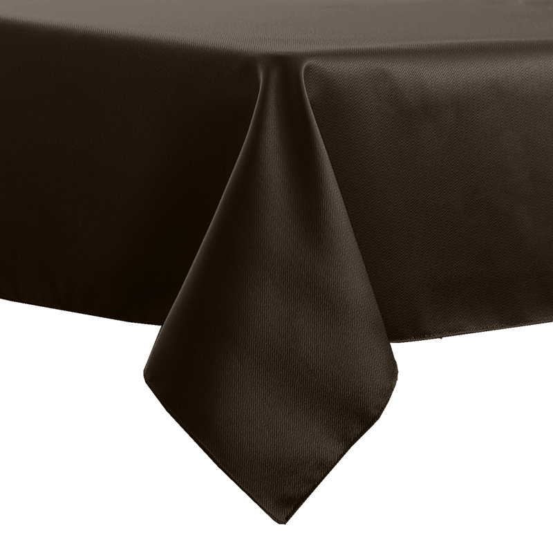 Herringbone - Fandango Tablecloth, Chocolate Brown, 1, 72" Square