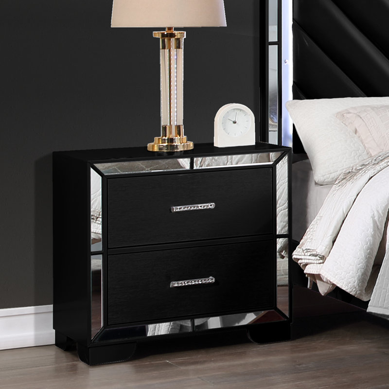 Table de chevet Silsden, Noir