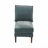 Contemporary 5Pcs Modular Sectional Set One Arm Chairs Armless Chair Ottoman L-Shaped Sectional Mineral Morgan Fabric