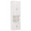 Lit escamotable multifonction en bois avec tablette de rangement latérale-1219033646