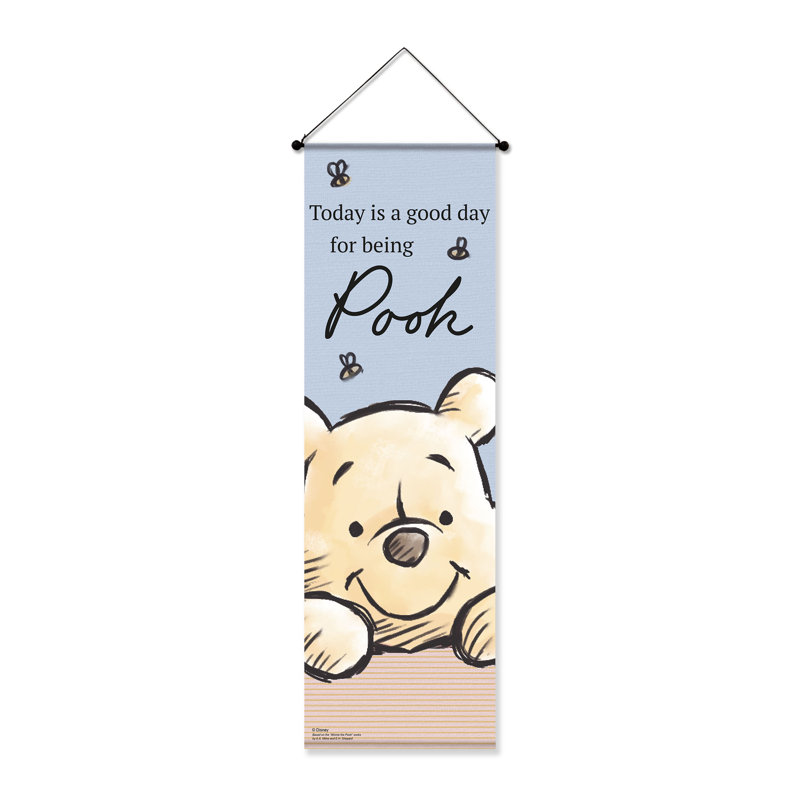 Bannière Dinsey Winnie l'ourson Good Day 15 po x 47 po Dinsey