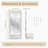 Mirror Wall Candlestick Decoration White