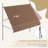 10' X 4' Manual Retractable Awning, Non-Screw Patio Awning, UV Resistant, For Window Or Door, Coffee-125181389-125181396