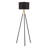 62” Tripod Floor Lamp With Black Grid Shade