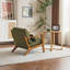 Fauteuil d'appoint Mid-Century avec accoudoirs lombaires Bruce-110957968