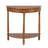 Tinsle Collection Half Moon Console Table with Storage Shelf End Table - Honeynut-104621369
