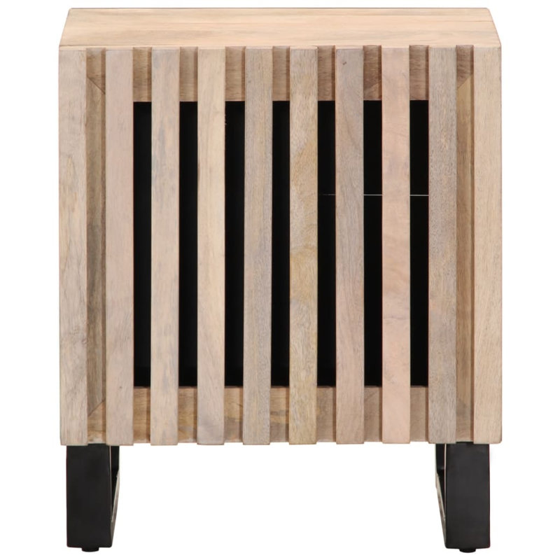 Vidaxl Bedside Cabinet 40X34x46 Cm, Natural, Individual
