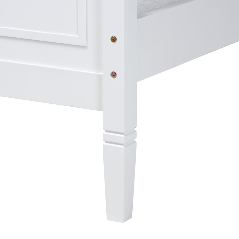 Lit en bois massif Borislava, Simple
