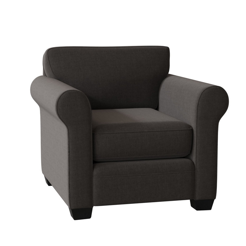 Quaker Upholstered Armchair, Espresso, Entice Honey