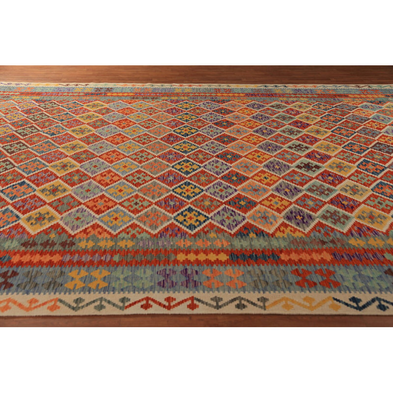 Tapis oriental All Kilim Treillis Kilim 10 x 16