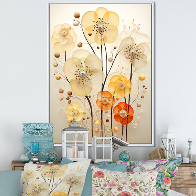 Yellow Flora Fantasy - Botanicals Wall Art