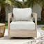 Fauteuil club d'extérieur pivotant en bois-2141564636