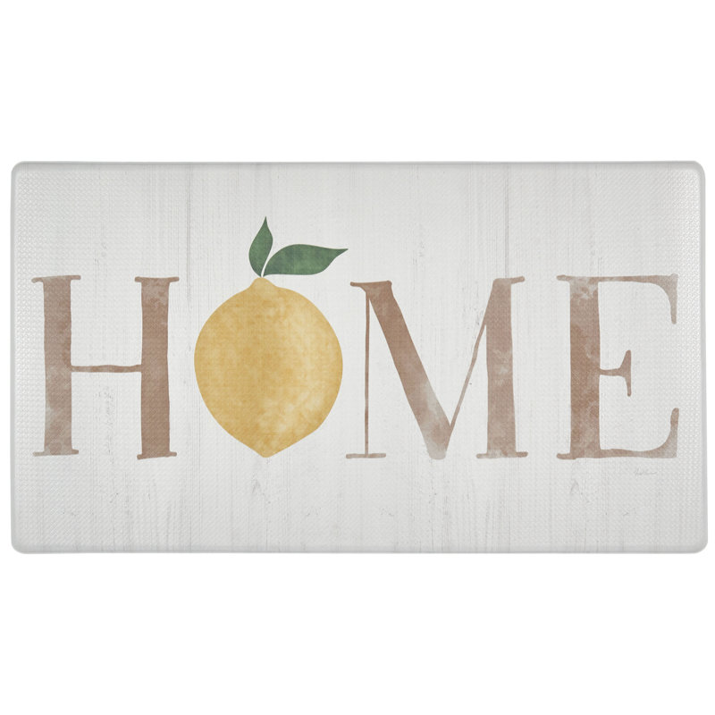 Tapis anti-fatigue citron Cozy Living Home, Rectangle 1 pi 8 po x 3 pi