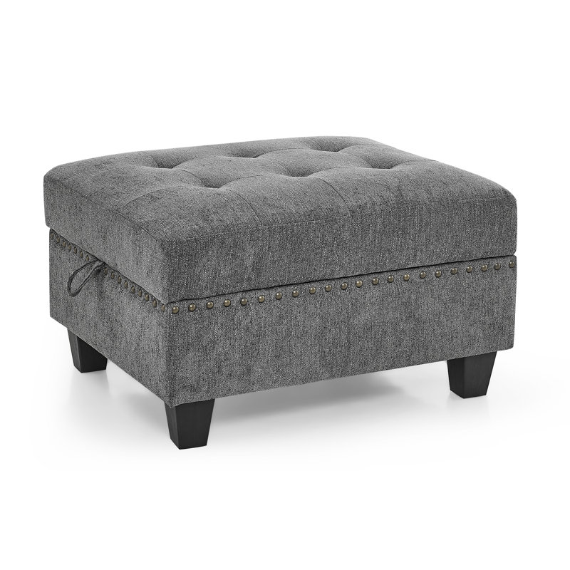 Canapé-lit modulaire en chenille gris