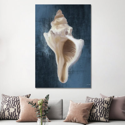 Conch Shell Blues II by House Fenway - Wrapped Canvas Print
