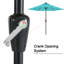 Cutshall Solar LED Market Umbrella with Tilt and Crank Lift-1995405500-1931859104