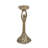 D4.5X11.5" Gold Aluminum Pillar Holder With Abstract Lady Design