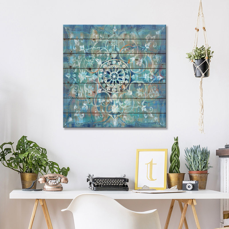 Mandala en bleu I