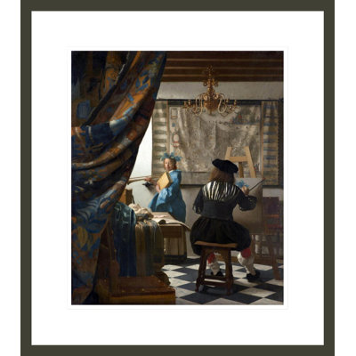 «The Art of Paint» par Johannes Vermeer, impression giclée encadrée