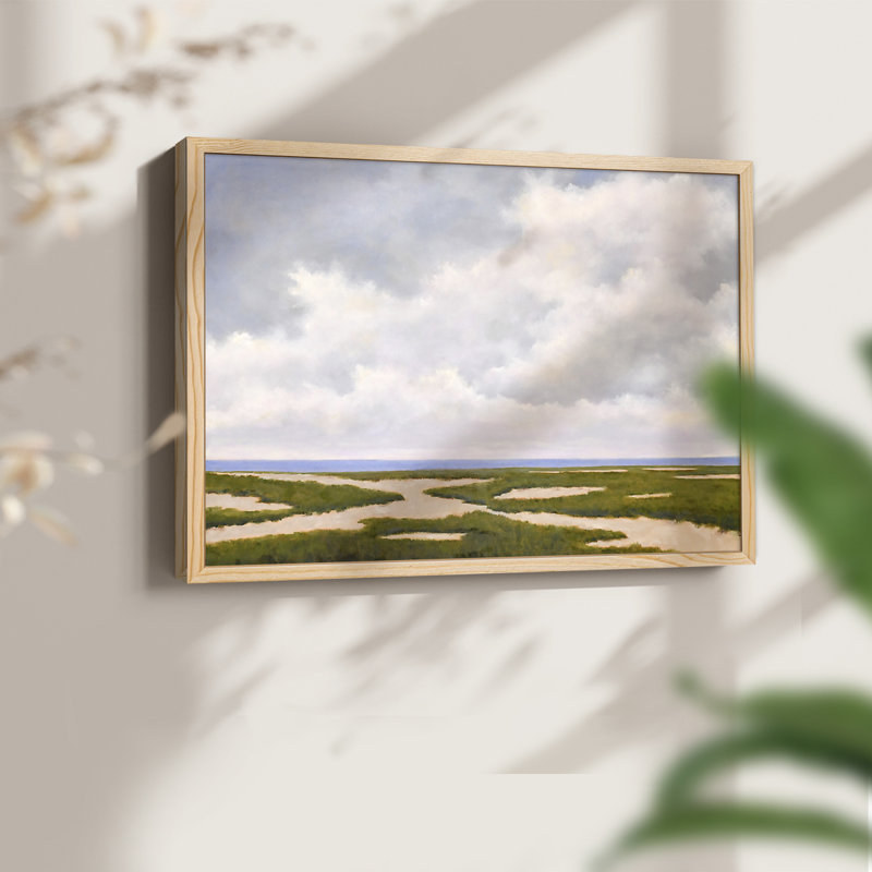 Beach Dunes - Reproduction encadrée - Restickable, Naturel, H 22 po x l 28 po